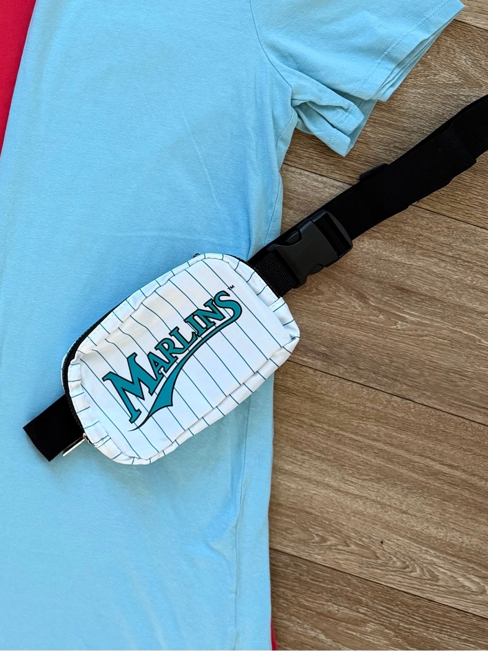 Miami Marlins MLB Pinstripe Fanny Pack Belt Bag Baseball